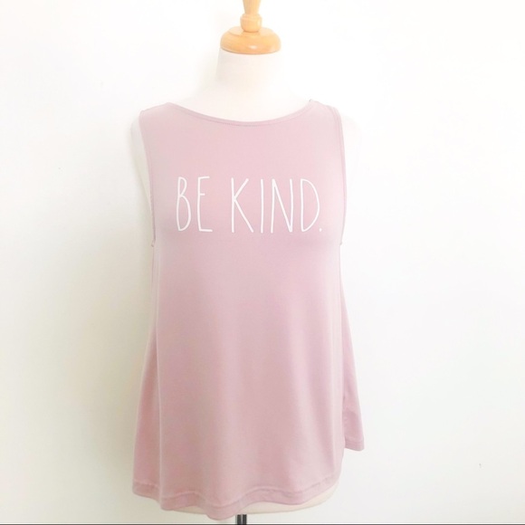 Rae Dunn Pink Be Kind Tank Size Medium - Picture 4 of 12